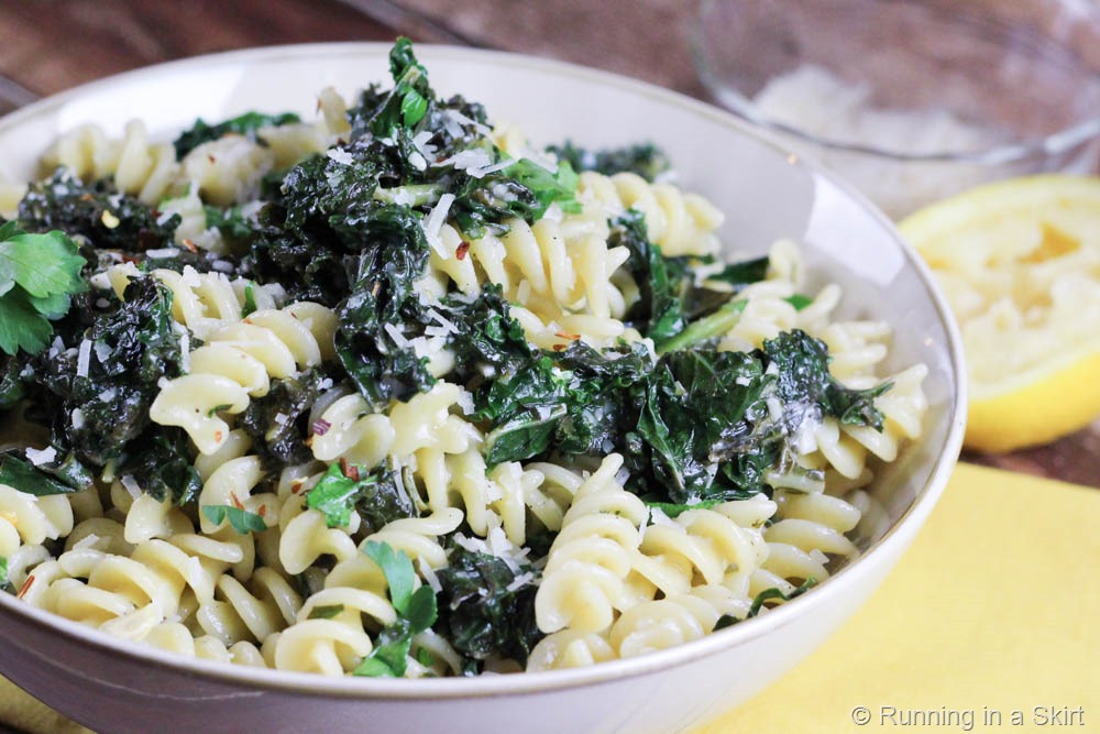 Kale Pasta Recipe Running in a Skirt Part 2