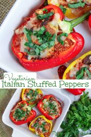 Vegetarian Italian Stuffed Peppers -Healthy « Running in a Skirt
