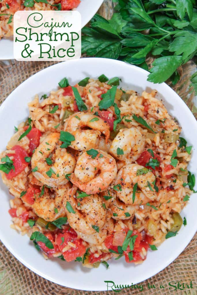 Cajun Shrimp and Rice Pinterest Pin