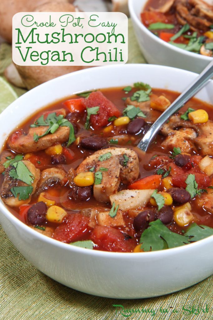 Crock Pot Mushroom Chili Pinterest Pin