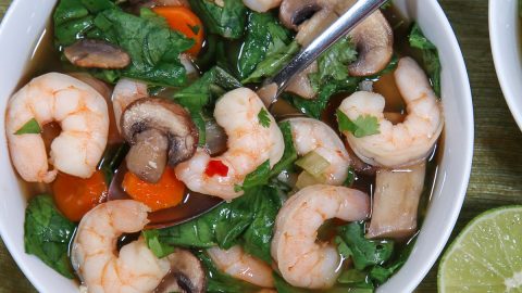Spicy Shrimp Asian Soup