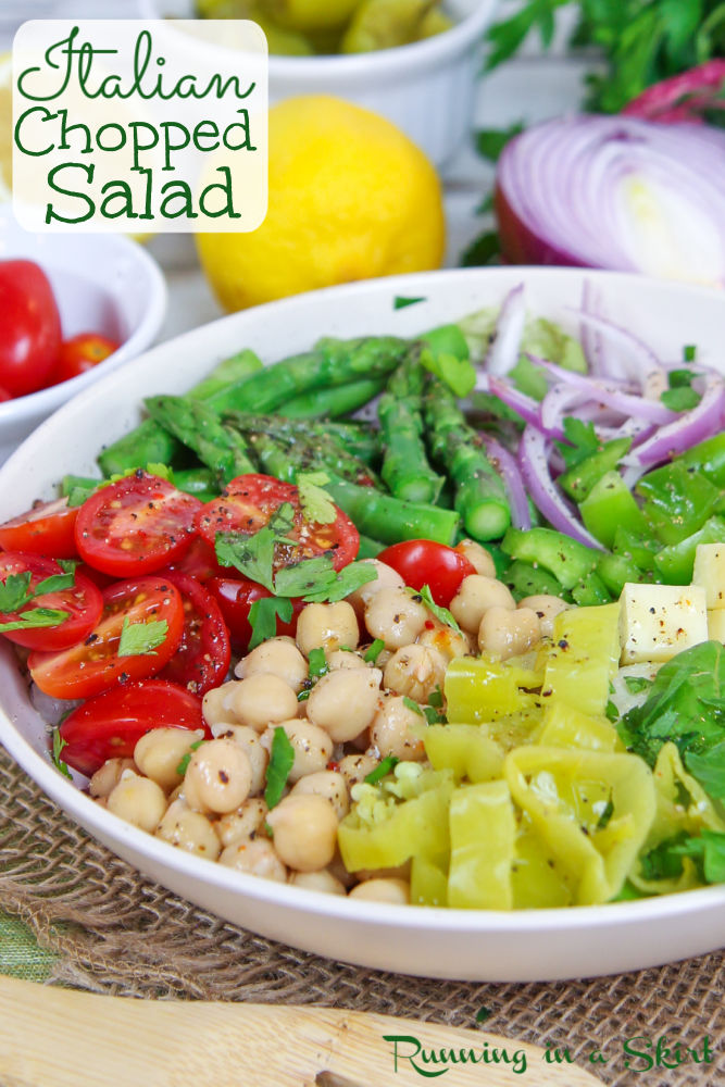 Italian Chopped Salad recipe Pinterest Pin
