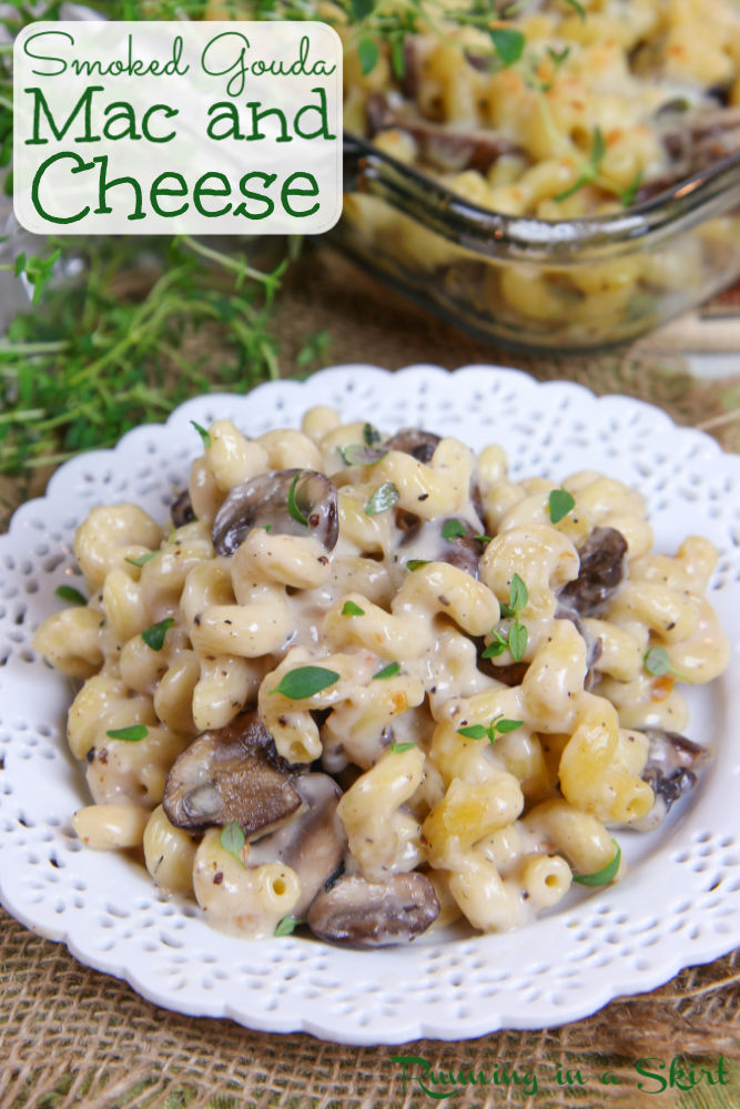 Smoked Gouda Mac and Cheese Pasta Bake Pinterest pin.