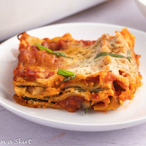 Spinach Mushroom Lasagna « Running in a Skirt