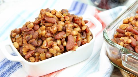 Crock Pot Vegetarian Baked Beans