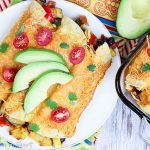 Vegetarian Roasted Vegetable Enchiladas