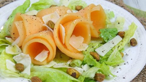 Close up of Tuscan Melon Salad