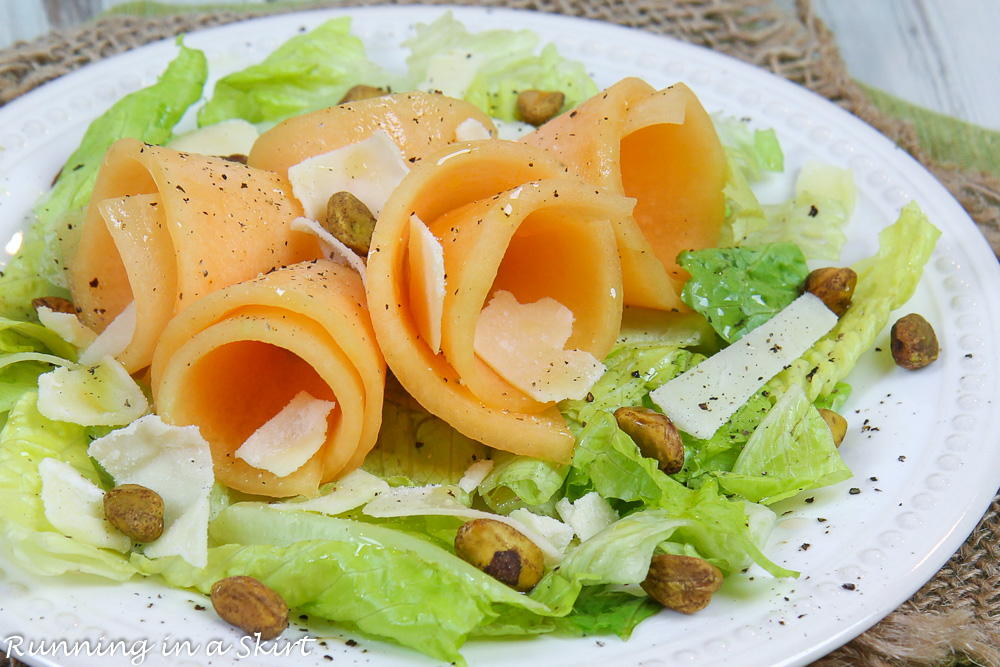 Close up of Tuscan Melon Salad