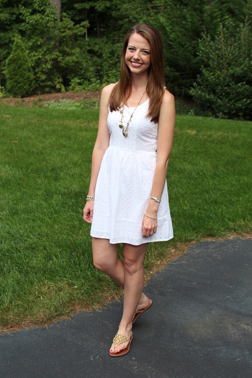 Summer Fashion–White Eyelet Dress « Running in a Skirt