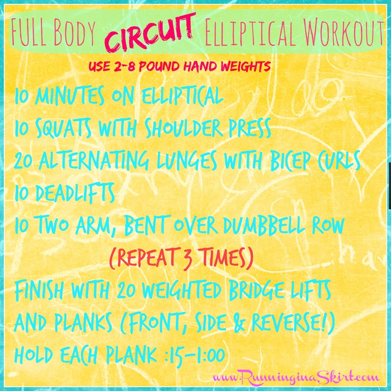 Full Body Circuit Elliptical Workout « Running in a Skirt