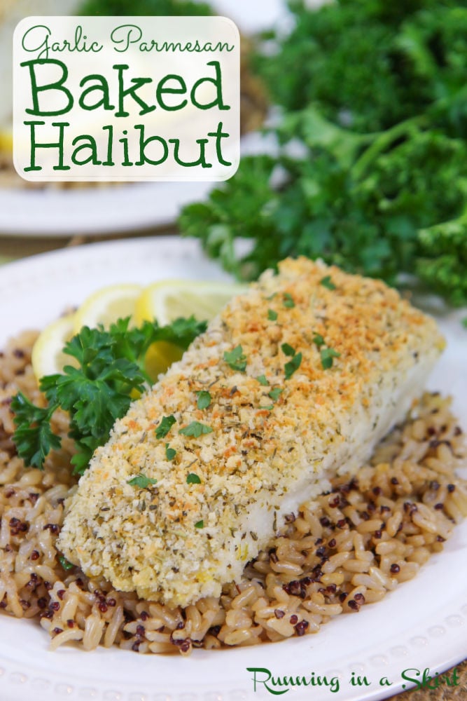 Parmesan Crusted Halibut Pinterest Pin