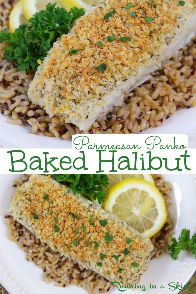 Garlic Parmesan Crusted Halibut via @juliewunder