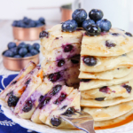 Greek Yogurt Blueberry Pancakes recipe / Running in a Skirt