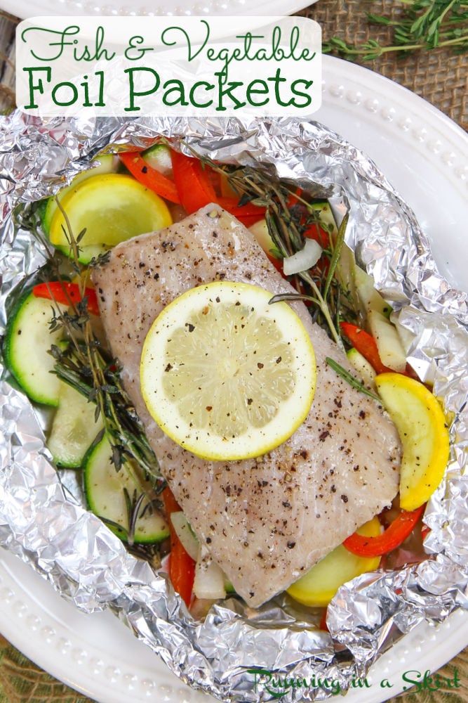 Baked Fish in Foil Pinterest Pin