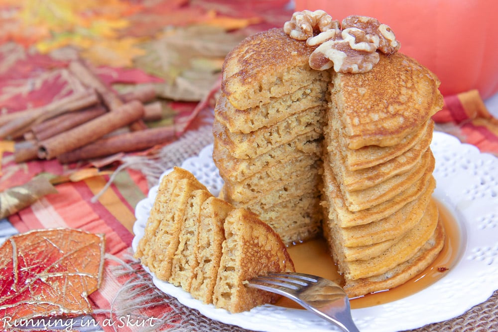 Easy Pumpkin Pancakes with Pancake Mix « Running in a Skirt