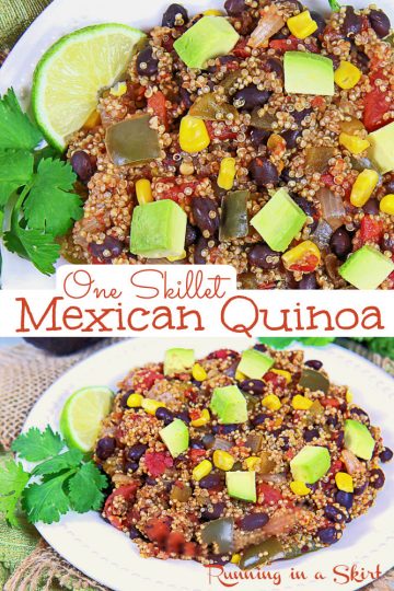 One Skillet Mexican Quinoa- Vegetarian & Vegan « Running in a Skirt