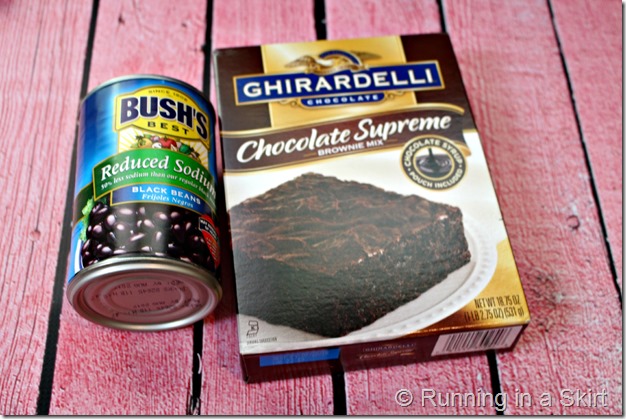 Black Bean Brownie - two ingredients for brownies! So fudgy that no one will believe the healthy secret ingredient!