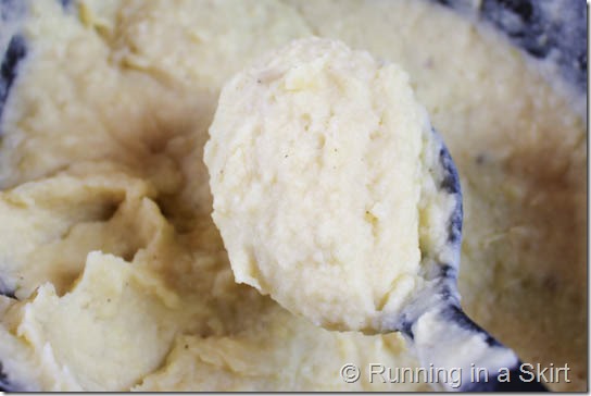 Loaded Crock Pot Mashed Potatoes, easy, tasty and keeps your stove top free for other dishes!/ Running in a Skirt