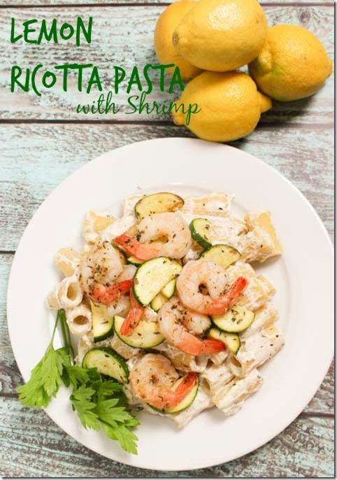 Lemon Ricotta Pasta with Shrimp-pin