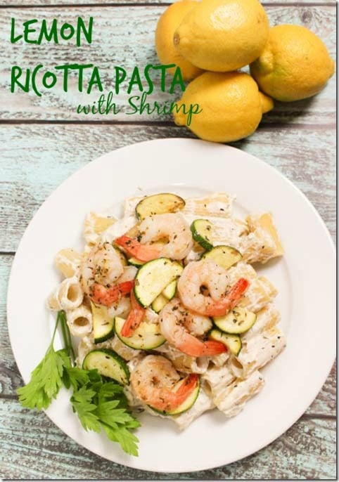 Lemon Ricotta Pasta with Shrimp-pin