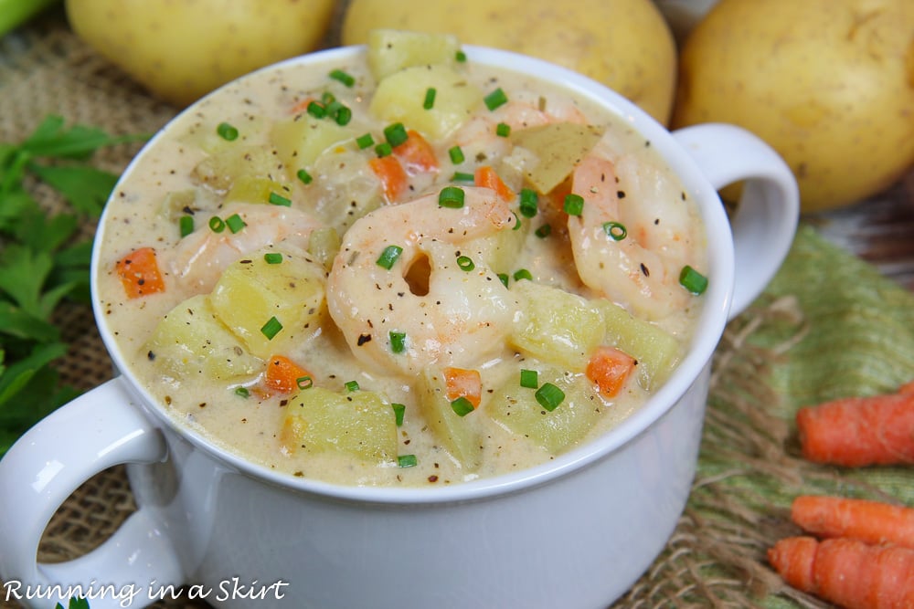 Shrimp Chowder Recipe Light & Healthy « Running in a Skirt