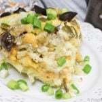 Vegetarian Crock Pot Breakfast Casserole- so yummy! Perfect for breakfast, brunch or a crowd!