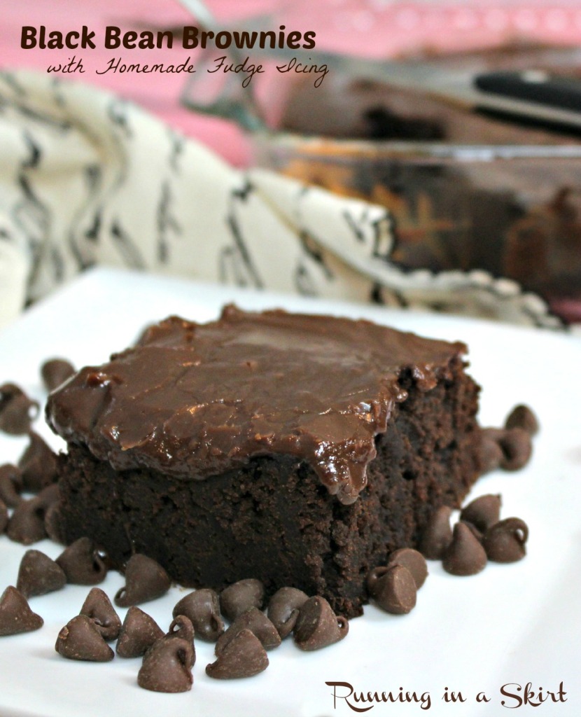 Black Bean Brownie - two ingredients for brownies! So fudgy that no one will believe the healthy secret ingredient!