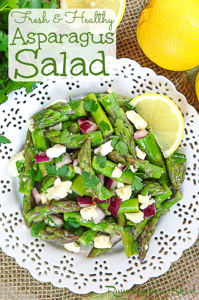 Fresh and Healthy Cold Asparagus Salad recipe pin