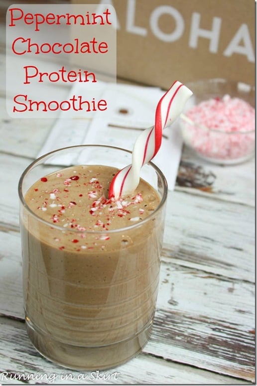 chocolate protein smoothie pin