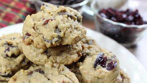 Toasted Coconut Cookies with dark chocolate and cherries/ Running in a Skirt