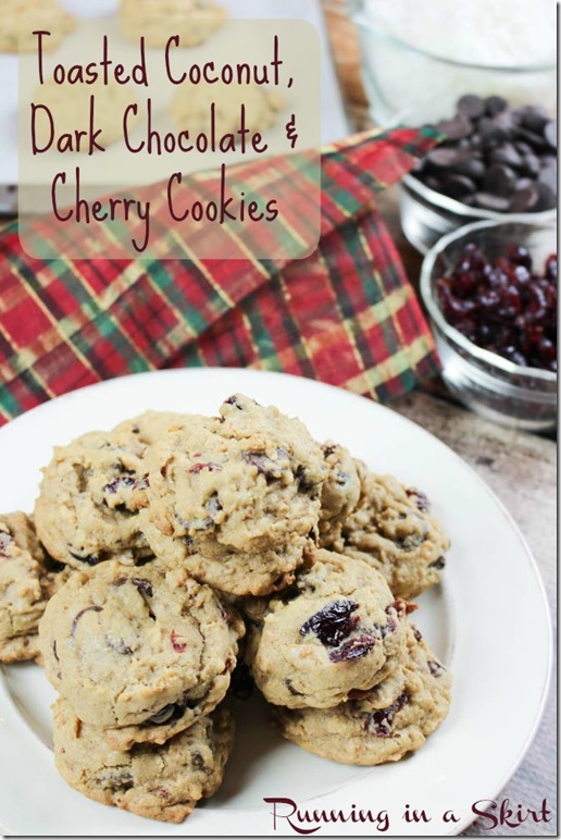 Toasted Coconut Cookies! These babies are packed to the brim with cookie goodness! / Running in a Skirt