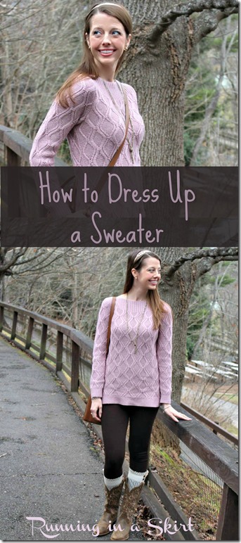 how to dress up a sweater pin
