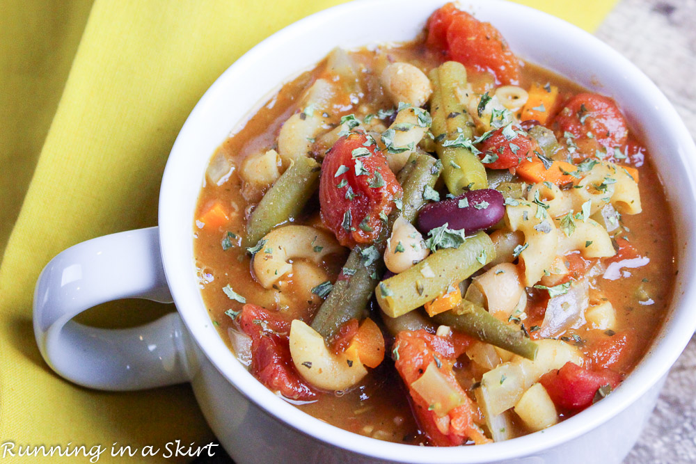 Easy Crock Pot Minestrone Soup recipe
