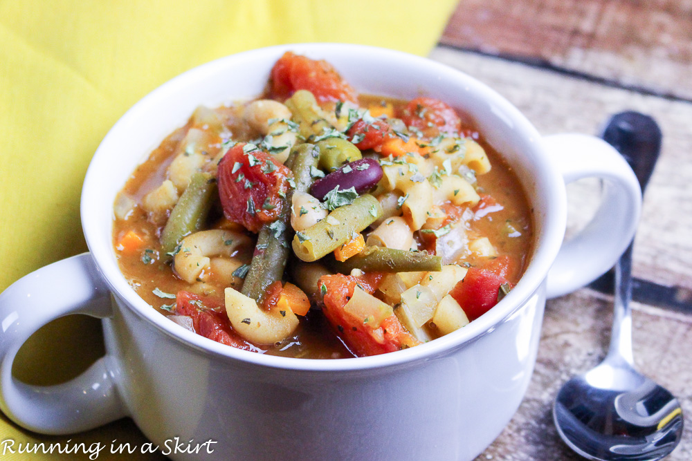 Easy Crock Pot Minestrone Soup recipe
