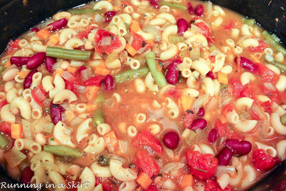 Easy Crock Pot Minestrone Soup recipe