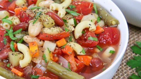 Easy Crockpot Minestrone Soup