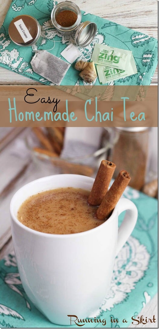 Easy Chai Tea Recipe Zing Stevia Sweetener Pin