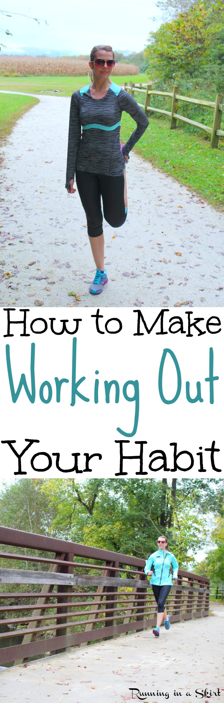 How to Start Working Out.  Whether you are at the gym, at home, running or starting again these simple tips and motivation will help you establish your fitness routines. Inspiration to make sure your goal sticks. Great for after baby, losing weight or just general fitness. / Running in a Skirt via @juliewunder