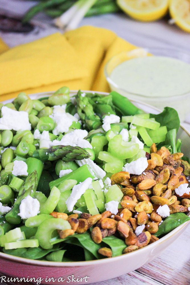 Best Green Salad - Greenest Green Chopped Salad recipe / Running in a Skirt