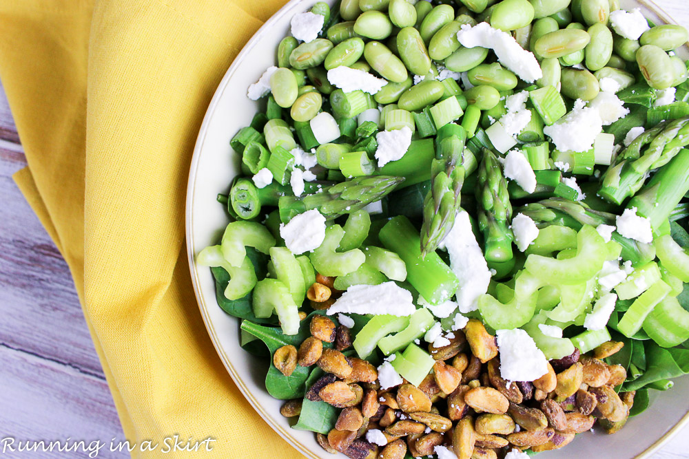 Best Green Salad - Greenest Green Chopped Salad recipe / Running in a Skirt