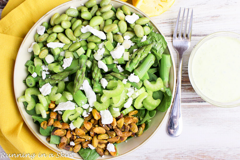 Best Green Salad - Greenest Green Chopped Salad recipe / Running in a Skirt