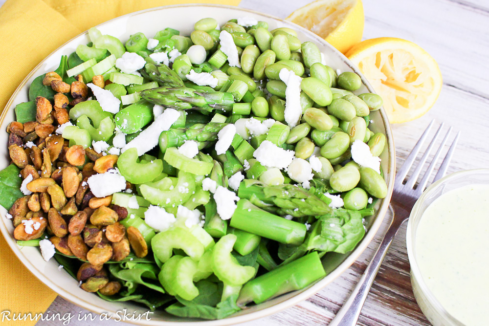 Best Green Salad - Greenest Green Chopped Salad recipe / Running in a Skirt