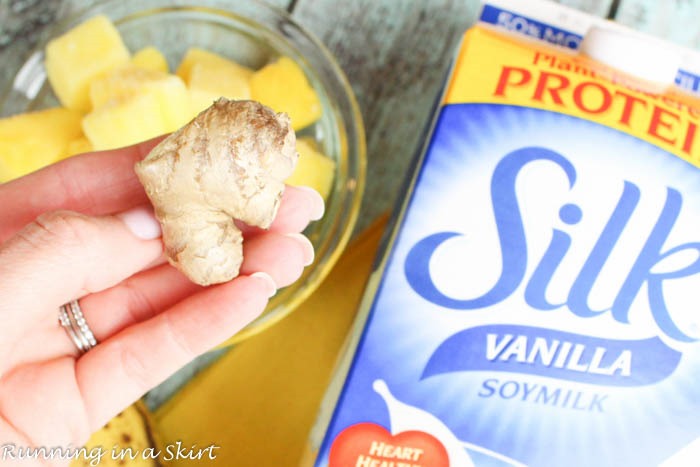 Silk Soy Pinapple Ginger Smoothie