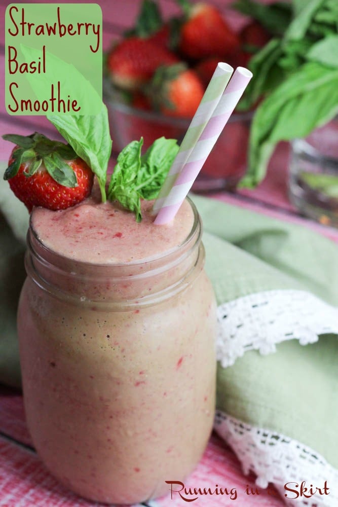 Strawberry Basil Smoothie