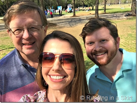 julie dad tommy selfie freedom park