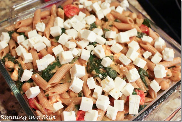 This light, healthier and vegetarian pasta bake recipe is a yummy treat! My Mediterranean Pasta Bake will have everyone at the table coming back for seconds.