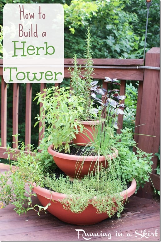 how to build a herb tower pin