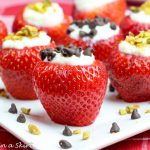 healthy cannoli stuffed strawberries