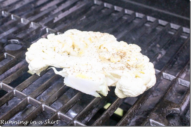Grilled Cauliflower Steak Recipe with Green Goddess Dipping Sauce! YUM!