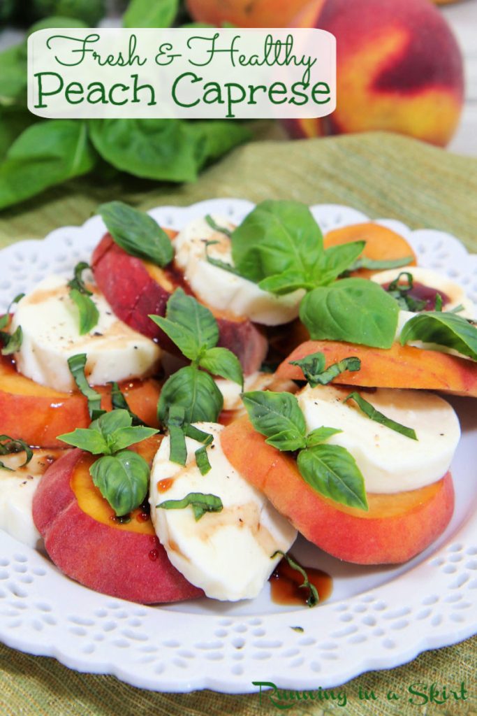 Peach Caprese Salad Pinterest Pin